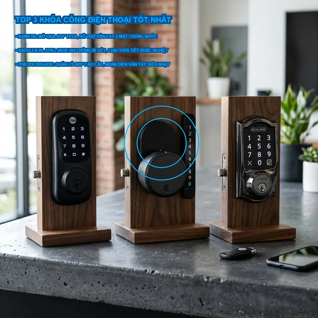 Review 3 dòng khóa cổng thông minh điều khiển qua điện thoại tốt nhất