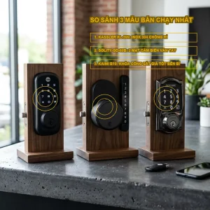 Khóa cửa vân tay ngoài trời loại nào tốt? So sánh 3 mẫu bán chạy nhất