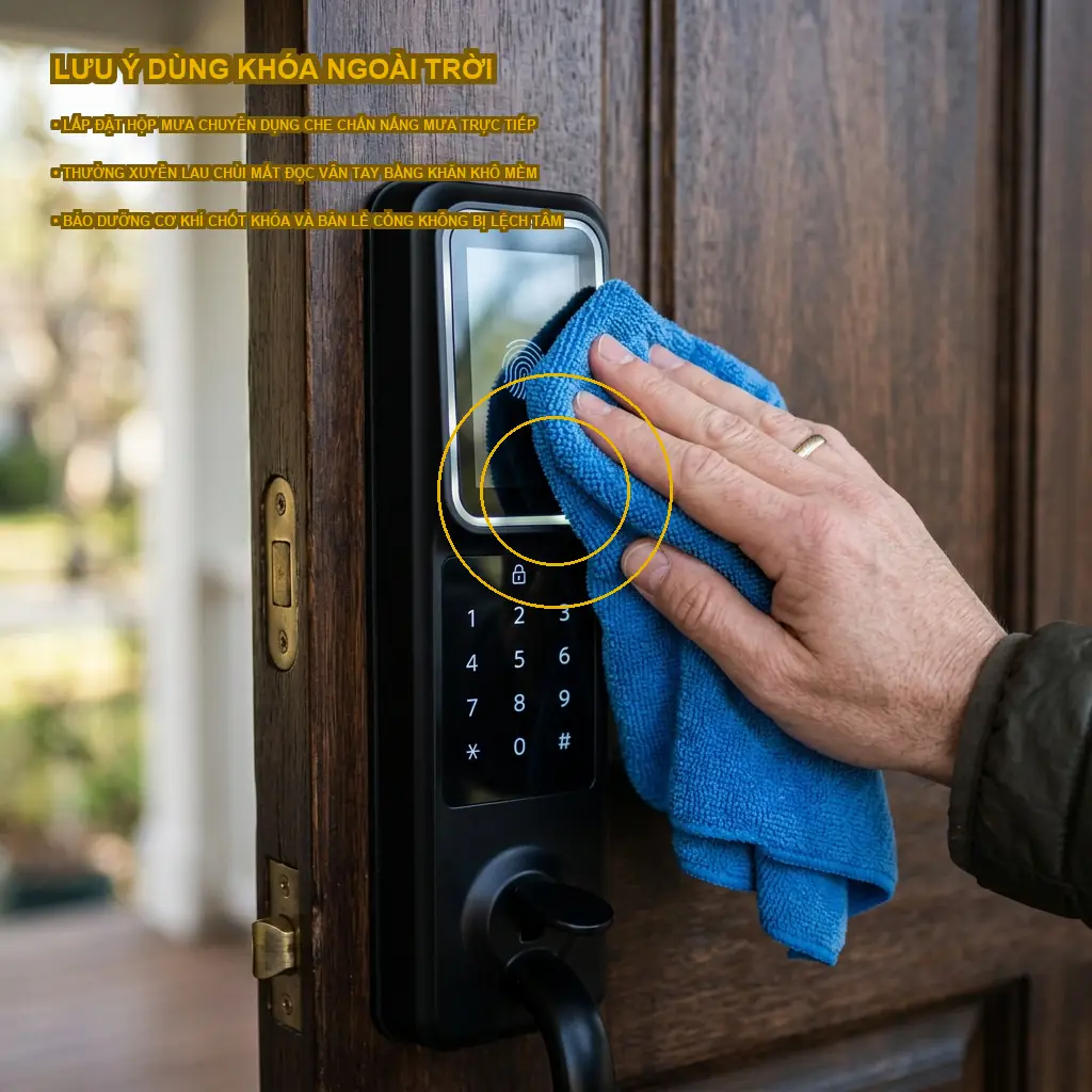 Báo giá khóa vân tay cửa cổng sắt mới nhất 2026 - Lắp đặt trọn gói 1