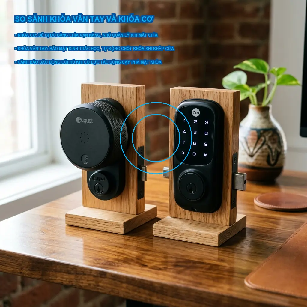 Quy tắc vàng để lắp khóa vân tay cổng sắt an toàn tuyệt đối