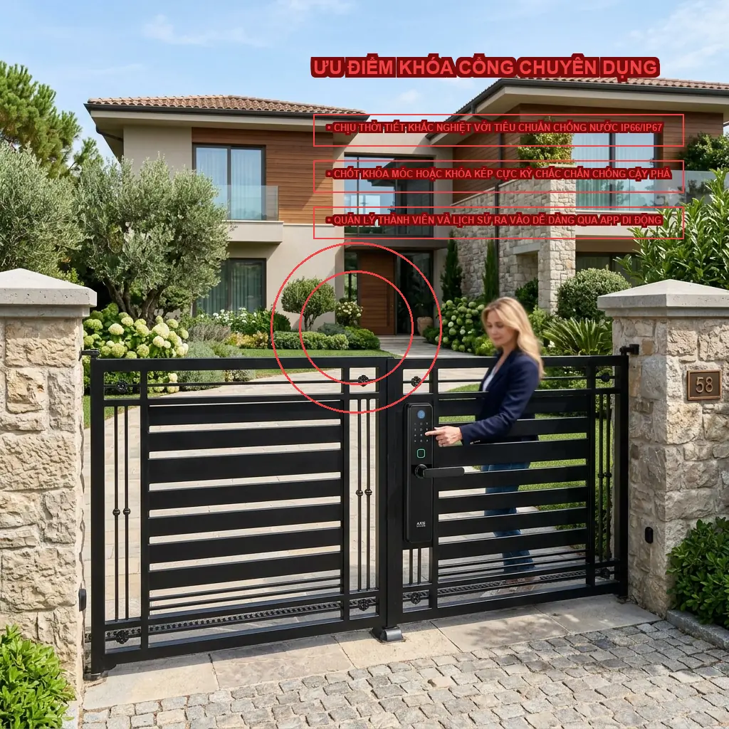 Lưu ý quan trọng để khóa vân tay ngoài trời hoạt động bền bỉ